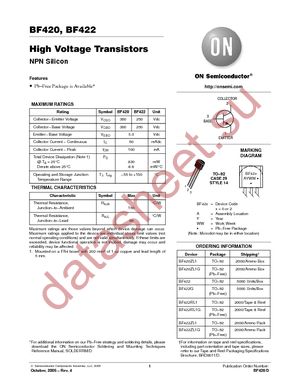 BF422G datasheet  